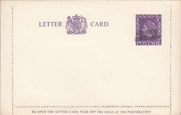 118539 1960 3D VIOLET LETTER CARD/POST OFFICE TRAINING.