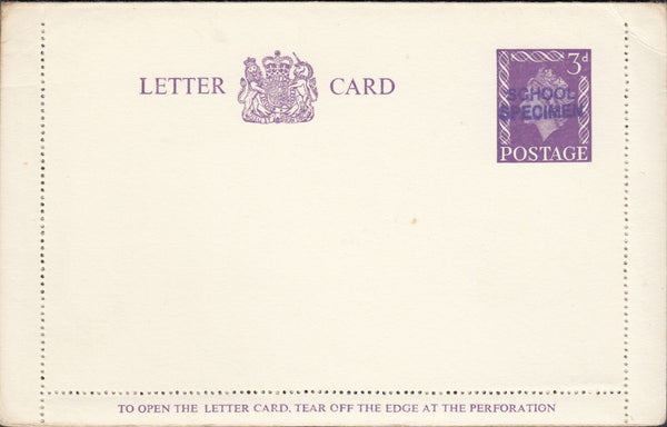 118540 1960 3D VIOLET LETTER CARD/POST OFFICE TRAINING.