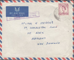 118657 1961 UNDERPAID AIR MAIL UK TO NEW ZEALAND.