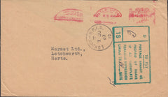 118762 1967 SURCHARGED MAIL DUE TO INCOMPLETE FRANKING IMPRESSION.