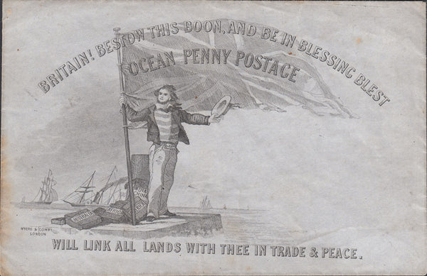 118857 MYERS OCEAN PENNY POSTAGE ENVELOPE.