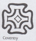 118882 1843 1D PL.37 (SG8)(RH) COVENTRY DISTINCTIVE MALTESE CROSS (SPEC B1tg).