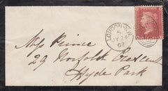 118896 PL.52 (SG40)(NH) ON MOURNING ENVELOPE USED IN LONDON.