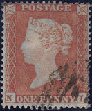 119114 1852-1854 1D PL.157 MATCHED TRIO 1D IMPERF (SG8) X 2 AND 1D PERF (SG17) LETTERED NL.