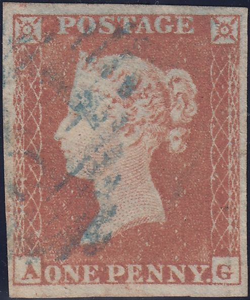 119153 PL.146 (SG8)(AG)/MISSING IMPRIMATUR LETTERING/BLUE CANCELLATION.
