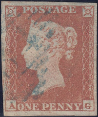 119153 PL.146 (SG8)(AG)/MISSING IMPRIMATUR LETTERING/BLUE CANCELLATION.