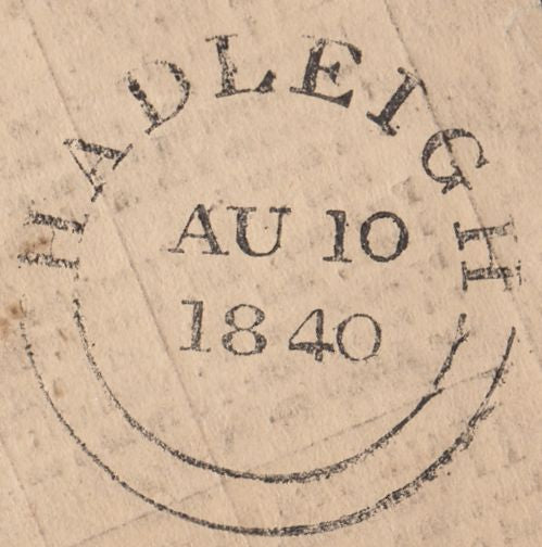119172 1840 1D MULREADY WRAPPER 'HALLETT'S POSTAGE ADVERTISER' (SPECMA15b, ex MA14b).