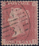 119351 1856-57 DIE 2 1D PL.27 MATCHED PAIR LETTERED CE ON BLUED PAPER (SG29) AND WHITE PAPER (SG40).
