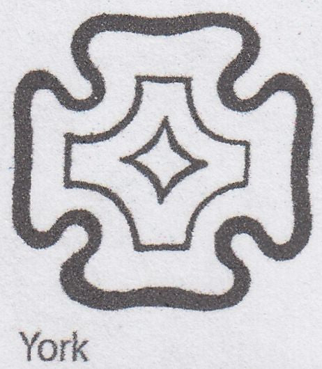 119374 1841 2D BLUE PL.3 (SG14)(SL) CANCELLED YORK DISTINCTIVE MALTESE CROSS (SPEC E1ui).