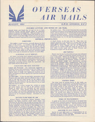 119404 1951 'OVERSEAS AIR MAILS' G.P.O. PAMPHLET.