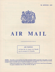 119406 1957 'AIR MAIL' G.P.O. PAMPHLET.