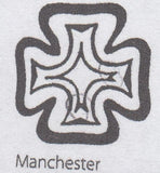 119446 1D RED PL.5 (SG7)(DH)/MANCHESTER DISTINCTIVE 'FISHTAIL' MALTESE CROSS (SPEC A2ub).