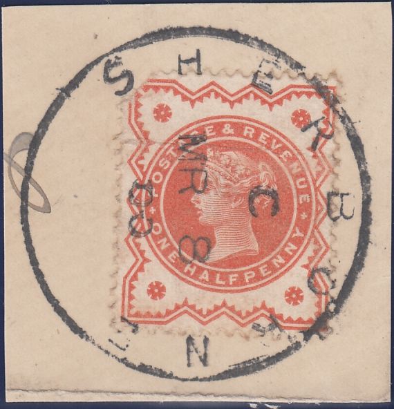 119508 1900 DORSET/'SHERBORNE' SKELETON DATE STAMP.