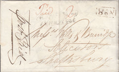119588 1834 DORSET/'SHAFTESBURY PENNY POST' (DT458).