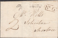 119599 1834 DORSET/'SHAFTESBURY PENNY POST' (DT458).