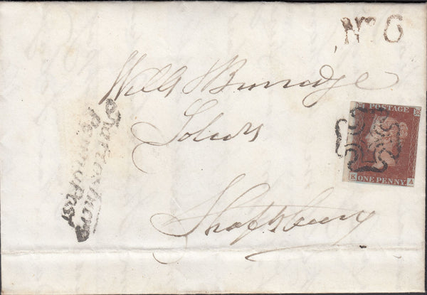 119600 1841 DORSET/'SHAFTESBURY PENNY POST' (DT458).