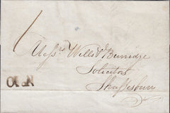 119601 1838 DORSET/SHAFTESBURY PENNY POST.