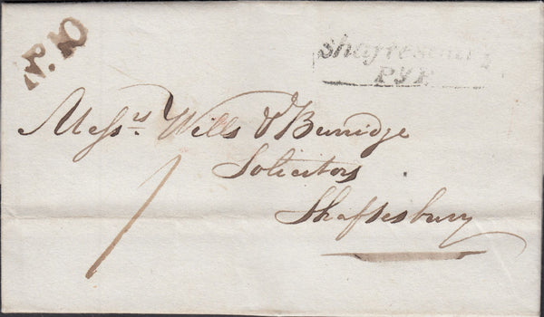 119602 1838 DORSET/'SHAFTESBURY PENNY POST' (DT45).