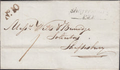 119602 1838 DORSET/'SHAFTESBURY PENNY POST' (DT45).