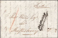 119606 1841 DORSET/'SHAFTESBURY PENNY POST' (DT458).