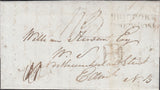 119607 1834 MAIL BRIDPORT (DORSET) TO EDINBURGH/'BRIDPORT PENNY POST' (DT118)/SCOTTISH '½' HAND STAMP.