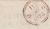119611 1825 DORSET/'SHAFTESBURY 5TH CLAUSE POST' HAND STAMP TYPE 'F' (DT470).