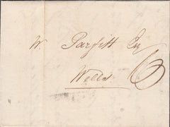 119614 1829 DORSET/'SHAFTESBURY 5TH_CL.POST' HAND STAMP TYPE 'G' (DT472).