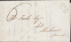 119615 1826 DORSET/'SHAFTESBURY 5'' CLAUSE POST' HAND STAMP TYPE 51 (DT468).
