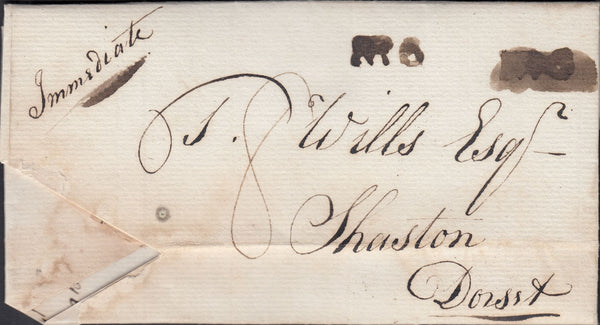 119618 1832 DORSET/'BLANDFORD PENNY POST' HAND STAMP (DT54).
