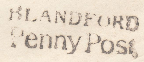 119621 1834 DORSET/'BLANDFORD PENNY POST' HAND STAMP (DT54).