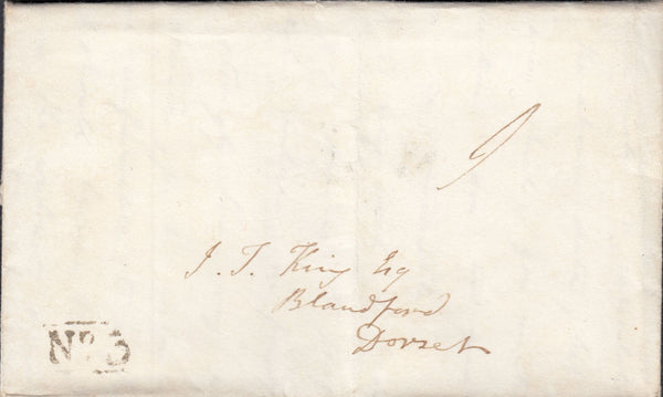 119627 1838 DORSET/'SHERBORNE PENNY POST' HAND STAMP (DT525).