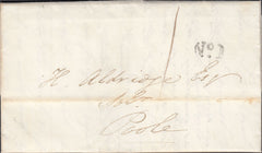 119632 1838 DORSET/'POOLE PENNY POST' HAND STAMP (DT394).