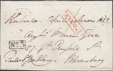 119639 1828 DORSET FREE MAIL SHERBORNE TO LONDON/'SHERBORNE PENNY POST' HAND STAMP (DT525).