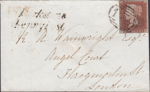 119644 1847 DORSET/'PARKSTONE PENNY POST' HAND STAMP (DT347).