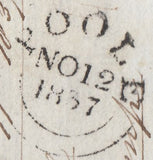 119649 1837 DORSET/'POOLE PENNY POST' HAND STAMP (DT380).