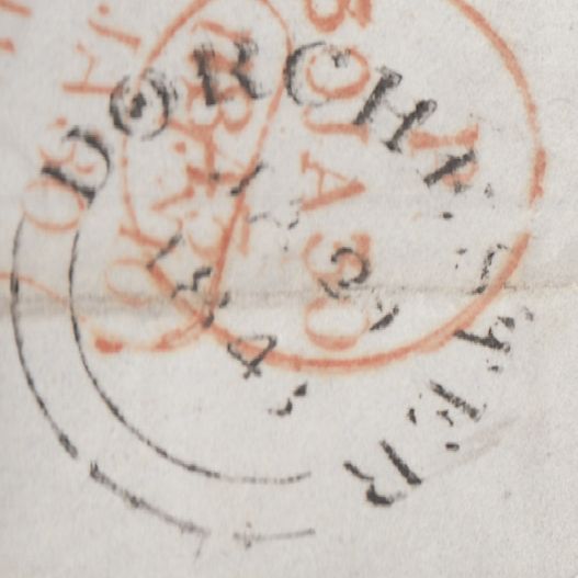 119663 1843 DORSET/DORCHESTER PENNY POST/1D RED (SG8).