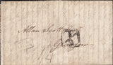 119667 1821 MAIL NETHERBURY (DORSET) TO GLASGOW/'BRIDPORT PENNY POST' HAND STAMP (DT118) AND SCOTTISH '½' HAND STAMP.
