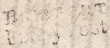 119667 1821 MAIL NETHERBURY (DORSET) TO GLASGOW/'BRIDPORT PENNY POST' HAND STAMP (DT118) AND SCOTTISH '½' HAND STAMP.