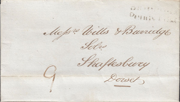 119671 1836 DORSET/'BRIDPORT PENNY POST' HAND STAMP (DT118).