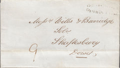 119671 1836 DORSET/'BRIDPORT PENNY POST' HAND STAMP (DT118).