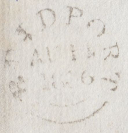 119671 1836 DORSET/'BRIDPORT PENNY POST' HAND STAMP (DT118).
