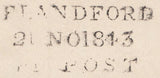 119698 1843 DORSET/'BLANDFORD PENNY POST' HAND STAMP (DT56).