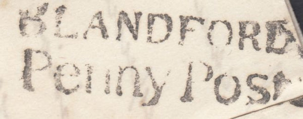 119703 1834 DORSET/'BLANDFORD PENNY POST' HAND STAMP (DT54).
