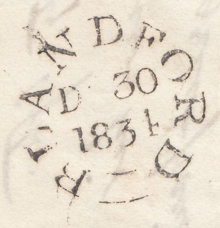 119703 1834 DORSET/'BLANDFORD PENNY POST' HAND STAMP (DT54).