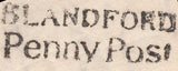 119707 1833 DORSET/'BLANDFORD PENNY POST' HAND STAMP (DT54).