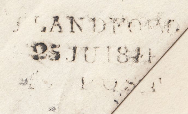119709 1844 DORSET/'BLANDFORD PENNY POST' HAND STAMP (DT56).