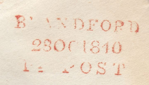119720 1840 DORSET/'BLANDFORD PENNY POST' HAND STAMP (DT56).