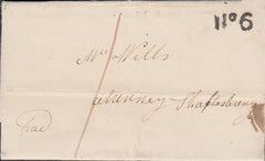 119722 1843 DORSET/'BLANDFORD PENNY POST' HAND STAMP (DT56).