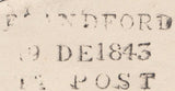 119722 1843 DORSET/'BLANDFORD PENNY POST' HAND STAMP (DT56).