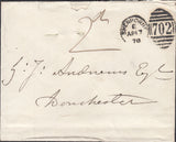 119886 1878 UNPAID MAIL SHERBORNE TO DORCHESTER.